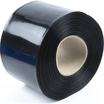 Stavební fólie Černá smršťovací PVC fólie 2:1 šíře 100mm, průměr 61mm