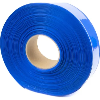 Stavební fólie Modrá smršťovací PVC fólie 2:1 šíře 40mm, průměr 24mm