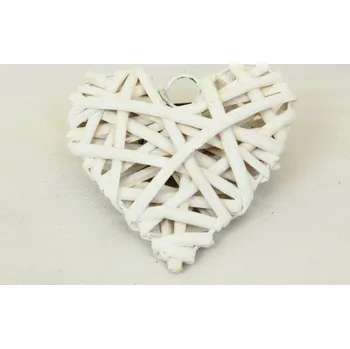 Srdce vrba bílé 20 cm