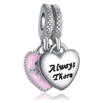 Přívěsek miXL.cz Přívěsek na náramek Dvojité srdce