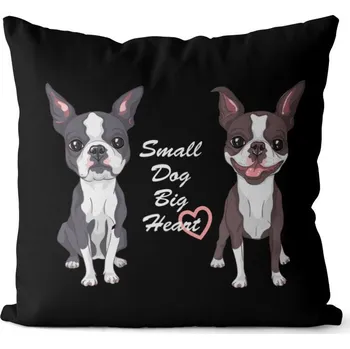 Dekorativní polštářek Polštář Small dog (Velikost: 40 x 40 cm)
