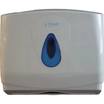Dávkovač mýdla Zahraniční výrobce Zásobník na papírové ručníky skládané, TRENDY MINI, plast, bílý 312.5541
