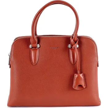 Velká tříoddílová hnědá kabelka do ruky David Jones CM5813A na A4