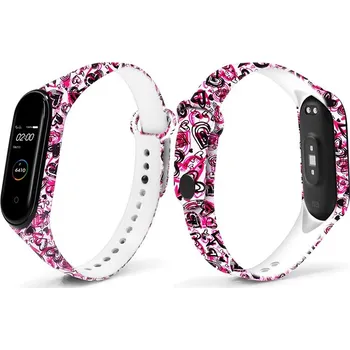 Příslušenství k fitness náramku Xiaomi Mi Band 3/4 náhradní náramek Srdíčka MBSCZ-IMGSRA