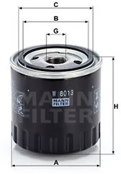 Olejový filtr Mann-Filter W 8013