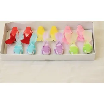 Velikonoční dekorace Ptáček barvený 6 cm na klipu