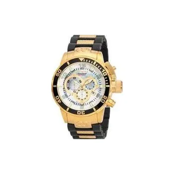 Hodinky Invicta 0478 Corduba Collection Chronograph Black 18k Gold-Plated M.O.P