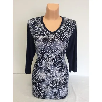 Dámská tunika Halenka MOKOPA, Barva Modrá, Velikost XXXL56, Materiál 98% Polyester 2% Lycra