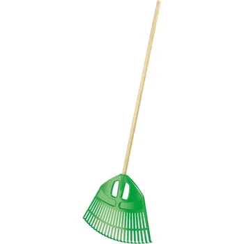 PROSPERPLAST Hrábě EXPERT zelené, dřevěná násada 182cm