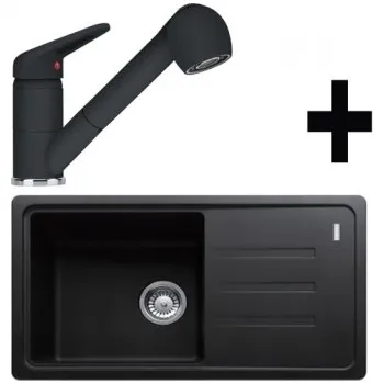 Granitový dřez Franke SET G122 - BSG 611-78/39 onyx + FC 9547 onyx + ZÁRUKA 5 LET ZDARMA