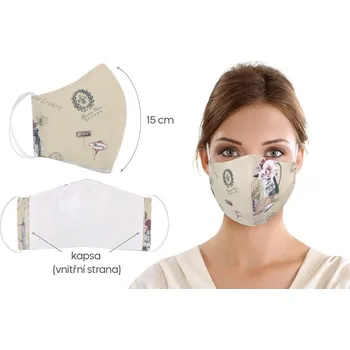 Rouška s kapsou délka oblouku 15cm garden