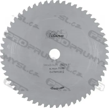 Pilový kotouč Pilový kotouč na dřevo z HSS - 56KV5°, 225309, 300x2x30 mm