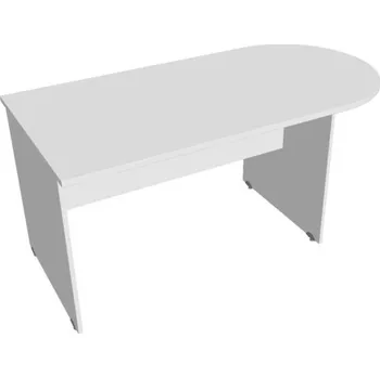 Kancelářský vozík HOBIS přídavný stůl jednací oblouk - GP 1600 1, bílá + doprava zdarma