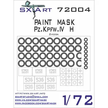 Plastikový model SX-ART 1/72 Pz.Kpfw.IV H Painting Mask (ZVE)