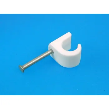 Hřebík Spona zatloukací na kabel 7-10mm typ OKC 725W FUBA balení 100 ks