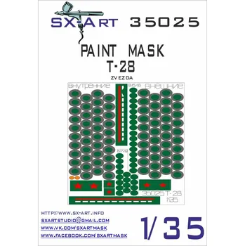 Plastikový model SX-ART 1/35 T-28 Painting Mask (ZVE)