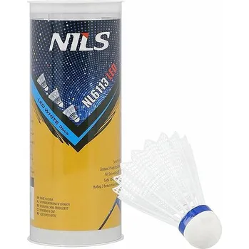 Badminton Bílé badmintonové míčky NILS NL6113 LED 3ks