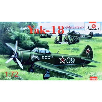 Plastikový model A model 1/72 Yak-18 'Maestro' (1x camo version)