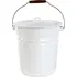 kbelík Toro Smaltované vědro s víkem 12 l bílý
