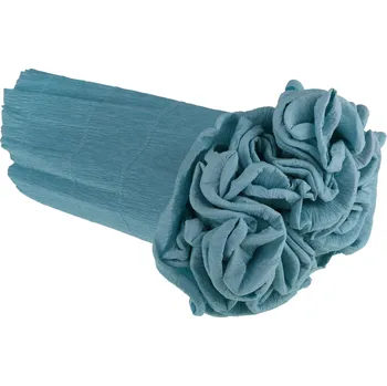 Krepový papír Krepový kornout 25cm x 2,5m 17E/3-AZUROVÁ