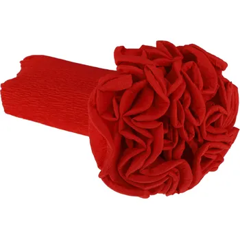 Krepový papír Krepový kornout 25cm x 2,5m 618-SV.ČERVENÁ