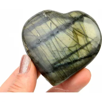 Přírodní kámen Labradorit srdce (117g)