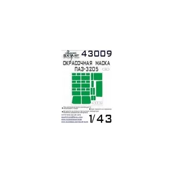 autíčko 1/43 PAZ-3205 Painting mask (AVD)