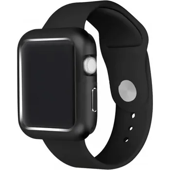 Příslušenství k chytrým hodinkám Magnetický hliníkový ochranný rámeček pro Apple Watch SE 40 mm (2020) - černý