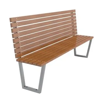 Zahradní lavice Kovová lavička GALAGA 150 cm Volně stojící