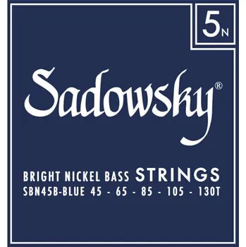 Struna pro kytaru a smyčcový nástroj Sadowsky Blue Label SBN-45B Struny pro 5-strunnou baskytaru