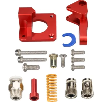 3D tisk Kovový extruder duální pro 3D tiskárny Ender - červený