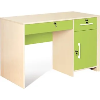 Dílenský stůl Učitelský stůl - 2 zásuvky a skříňka (více barev) Levé