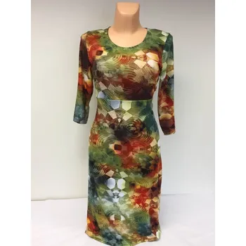 Dámské šaty Dámské šaty, Barva Zelená, Velikost XXXL 54, Materiál 96% Viskoza 4% Lycra