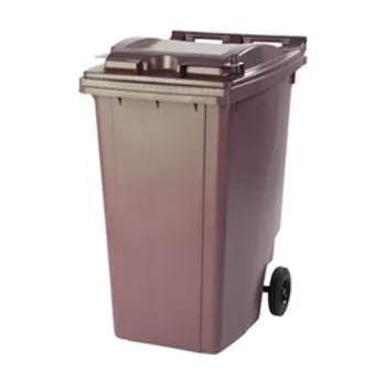 Popelnice Plastová popelnice 360 l hnědá