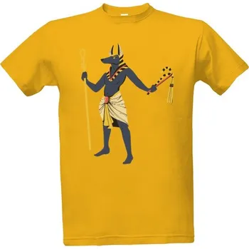 Pánská mikina Mikina bez kapuce Unisex s potiskem Bůh Anubis - strážce podsvětí pánské