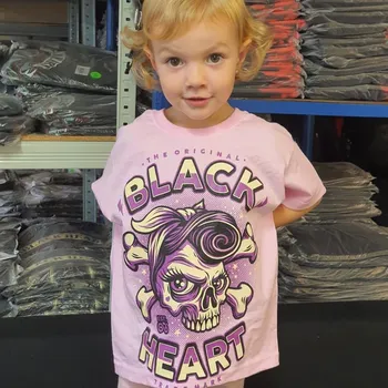 Dětské Triko BLACK HEART BETTY RIZZO Barva: Růžová, Velikost: 7-8-R