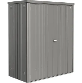 Zahradní domek Biohort 150 domek 155 x 83 x 182,5 cm šedý křemen metalická