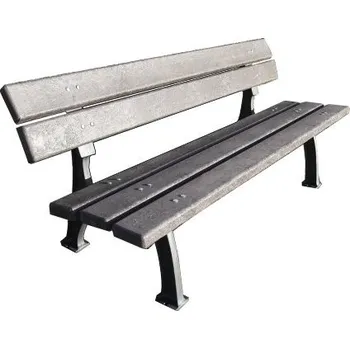Zahradní lavice Litinová lavička RODEO (s plastovým recyklátem) 200 cm