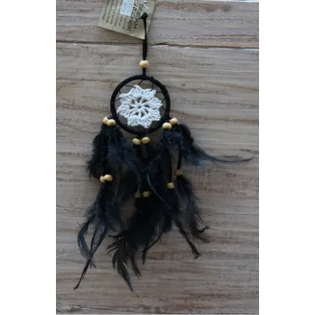 Lapač snů Lapač snů č.10 černý, délka 32cm průměr 6cm