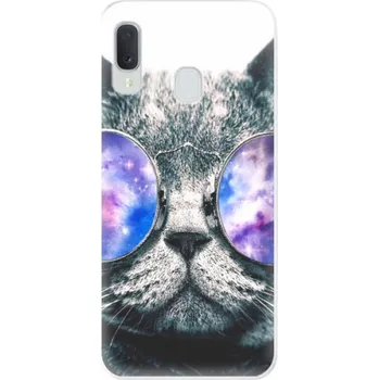 Pouzdro na mobilní telefon Odolné silikonové pouzdro iSaprio - Galaxy Cat - Samsung Galaxy A20e