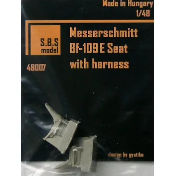 Plastikový model S.B.S model 1/48 Bf-109E - Seats with harness (2 pcs.)