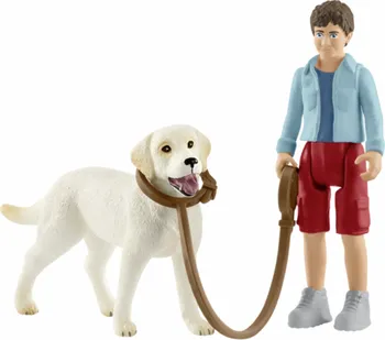 Figurka Schleich 42478 procházka s Labradorským retrívrem