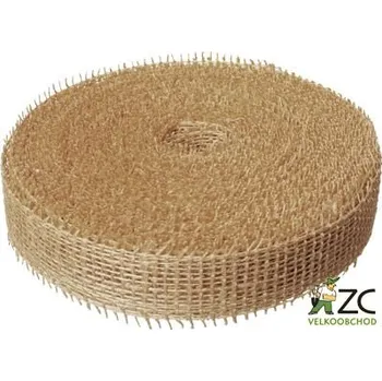 Stuha Jutová stuha 4 cm x 25 m - přírodní Množství: 1 m