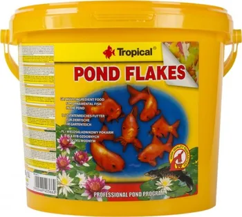 Krmivo pro rybičky Tropical Pond Flakes 5 l