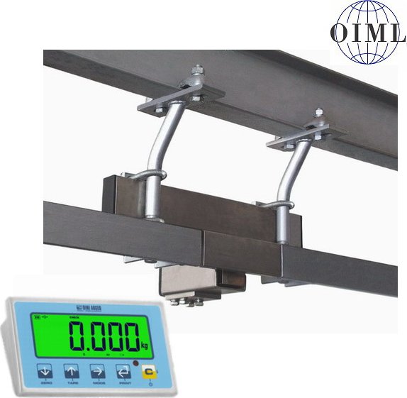 Jateční visutá váha LESAK V1T-P-200, 250kg/100g, dráha 200mm (Jateční váha s plocháčovou dráhou délky 200mm V1T-P-200/250, vážní indikátor nerezový DFWLIP)