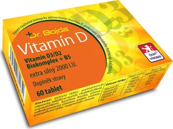 Dr. Bojda Vitamín D3/D2 Biokomplex + B5 60 tbl.