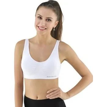 Podprsenka Podprsenka Top s vycpávkami Bambus Bílá GINA Velikost: S/M