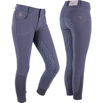 Jezdecké kalhoty QHP Rajtky Chelsey QHP, dětské, dark grey 152