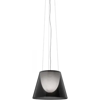 Flos F6257030 KTribe S2, designové závěsné svítidlo, 1x150W E27, kouřová, prům. 39cm