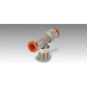 Příslušenství ke kompresoru Nástrčná rychlospojka T-kus otočný s kuželovým závitem 4 - R 1/4"a